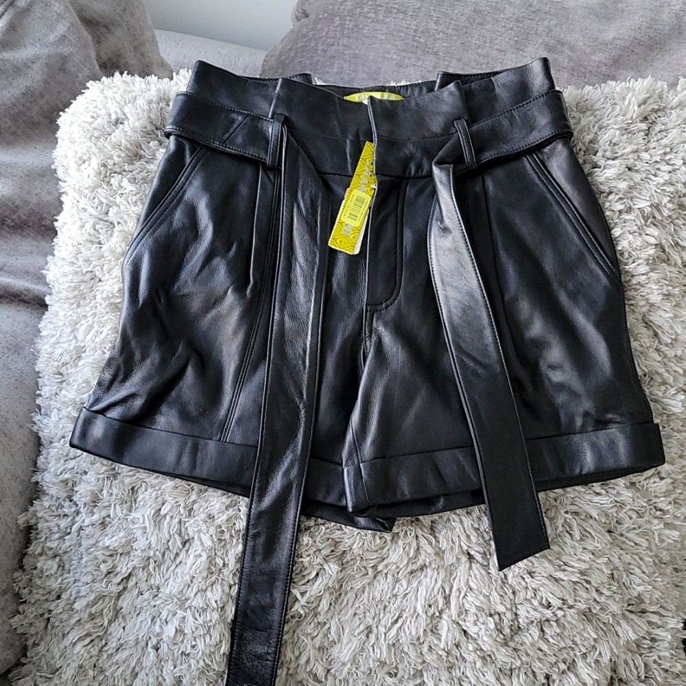 Gianni Bini Genuine Leather Shorts